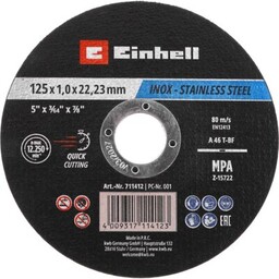 EINHELL Tarcza do cięcia 49711528 125 mm (50
