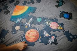 Puzzle edukacyjne Układ słoneczny 100 elementów 5+, Janod