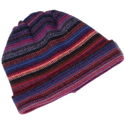 Wełniana bordowa czapka męska LW-033