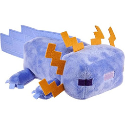Mattel Minecraft pluszowa maskotka, kolekcjonerski niebieski aksolotl Miękka