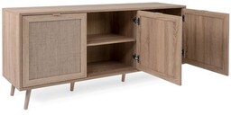 Komoda z drzwiami dąb sonoma mat 150 cm