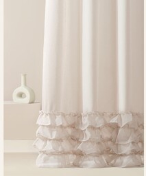 FIRANA Z FALBANAMI FLAVIA - BEŻOWA 250x250 Przelotka