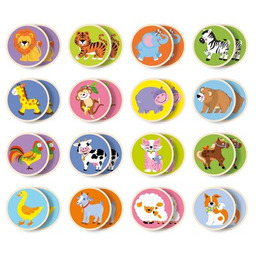 VIGA Gra logiczna Memory Zwierzątka 51308