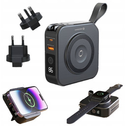 PowerBank Swissten All-in-one Pro z wtyczką Usa Ue