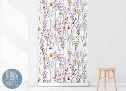 Kwiecista Tapeta Samoprzylepna Łąka 100x244 cm