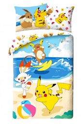 Pościel Pokemon 140x200 Pikachu Gra Anima Pokemony