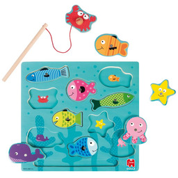 Układanka magnetyczna dla dzieci Mały wędkarz Goula 53131