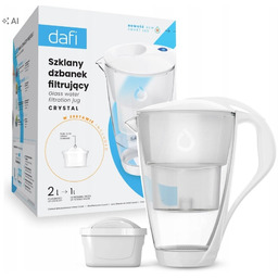 Dzbanek filtrujący szklany Dafi Crystal Led 1 filtr