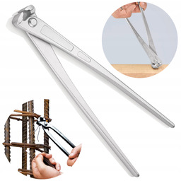 Cęgi Zbrojarskie Szczypce Kleszcze Czołowe Niklowane 300MM Uniwersalne