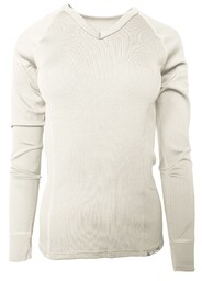 GOLF NANOT-shirt długi rękaw V .damskie .M .biały