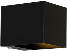 Lampa ścienna czarna z wbudowanym LED i dotykowym