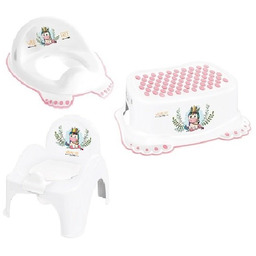 Zestaw NOCNIK krzesełko GRAJĄCY podnóżek NAKŁADKA jednorożec