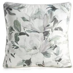 Poszewka welwetowa biała w niezapominajki JA206-01