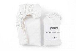 Poofi Prześcieradło do łóżeczka organic 60x120 Śmietanka