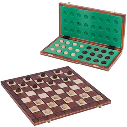 Warcaby drewniane 64 Polowe - Szachownica 40 x