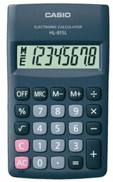 CASIO Kalkulator HL-815L-BK Zasilanie bateryjne, 1 pamięć