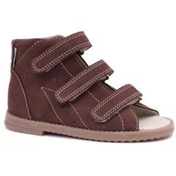 AniBut 202 kapcie profilaktyczne z obcasem Thomasa brązowe