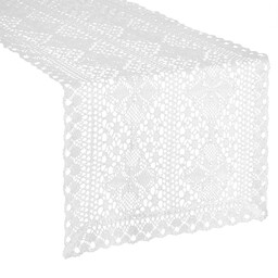 Eurofirany Obrus bieżnik 40x140 Mary biały ażurowy