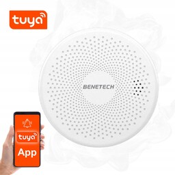 Czujnik Czadu Czujka Dymu 2w1 Smart Odczyt Tlenek