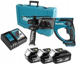 Młotowiertarka Sds+ 1,9J 3x5Ah Makita DHR202RTE3
