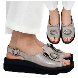 Buty Na Szeroką Stopę Verano 031.1084 Sandały Damskie
