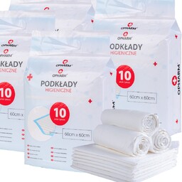 ZESTAW 5 - PODKŁADY CHŁONNE HIGIENICZNE 60X60 50