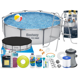 Basen Bestway 305x76 Ogrodowy Stelażowy 56408 19w1