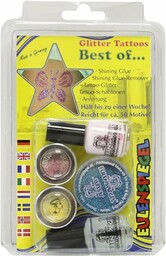 Eulenspiegel 730515 - Zestaw brokatowych tatuaży Best of,