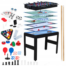 Stół 12W1 Piłkarzyki Bilard Hokej Szachy Ping-pong Wielofunkcyjny