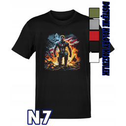 KOSZULKA MĘSKA Z NADRUKIEM KAPITAN AMERYKA AVENGERS DC