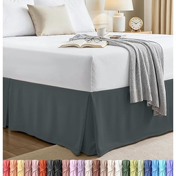 Utopia Bedding Spódnica na łóżko typu queen-size, miękka,