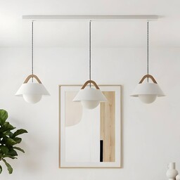 Lampa wisząca Funda Luminex, możliwość ściemniania, biały /