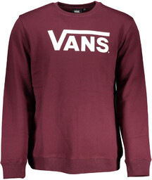 CZERWONA BLUZA MĘSKA VANS BEZ ZAMKU