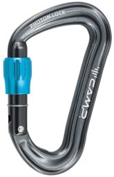 Karabinek wspinaczkowy CAMP Photon Lock gun metal/blue