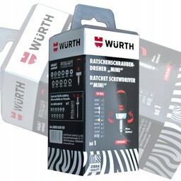 Wurth Wkrętak z Grzechotką z Zestawem 10 Grotów