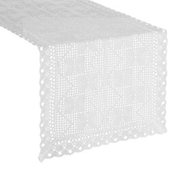 Eurofirany Obrus bieżnik 40x140 Martha biały ażurowy