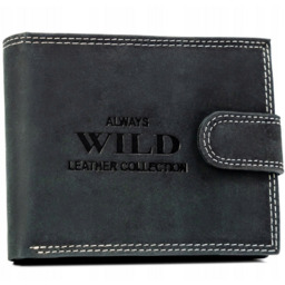 Kompaktowy męski portfel skórzany Always Wild RFID