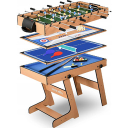Stół Do Gry 4W1 Ping Pong Piłkarzyki Bilard