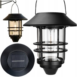 Kinkiet Lampa Solarna Led Ogrodowa Ozdobna Wisząca