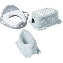 Zestaw NOCNIK grający PODNÓŻEK nakładka miękka SOWY SZARY