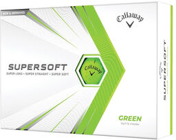 Matowe piłki golfowe CALLAWAY SUPERSOFT (zielone)