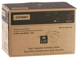 Dymo S0947410, 89mm x 28mm, białe papierowe etykiety