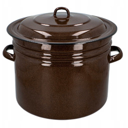 Garnek Emaliowany Duży 20L Do Bigosu Powidlak Wysoki