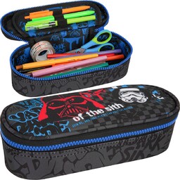 Piórnik saszetka, dla chłopca, CoolPack, Star Wars, czarny