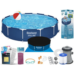Basen Bestway 366x76 Ogrodowy Stelażowy 56706 13w1