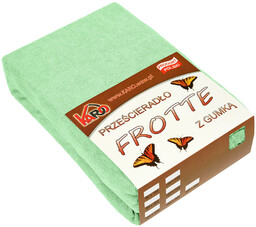 KARO Prześcieradło frotte z gumką 180x200 seledynowe 012