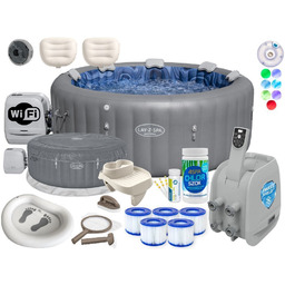 Zestaw Premium Dmuchane Ogrodowe Spa Lay-Z-Spa Santorini Bestway