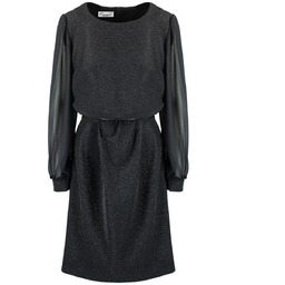 Elegancka sukienka trapezowa z brokatem i tiulem ELECTRA-40