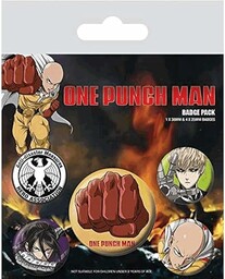 One Punch Man zestaw odznak, wielokolorowy, 10 x