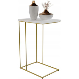 Stolik pomocniczy boczny kawowy przystawny pod laptopa metalowy